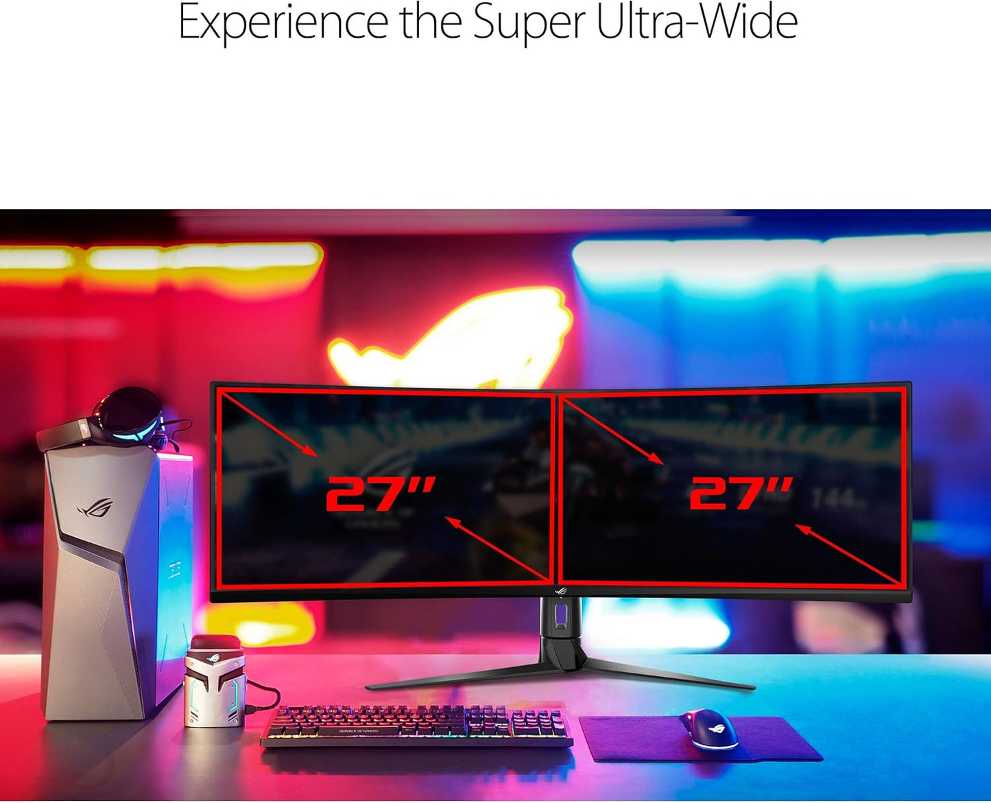 Asus ROG Strix XG49VQ 49” Curved Gaming FreeSync Monitor 144Hz