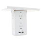 Zunammy Socket Shelf Space Saving Power Strip Multi