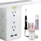 Zunammy Socket Shelf Space Saving Power Strip Multi